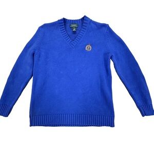 Lauren Ralph Lauren Blue V-Neck Sweater